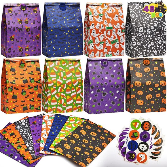 NWT Joyin Bags JOYIN 48 PCs (x2) Halloween Paper Treat Bags - Picture 1 of 4